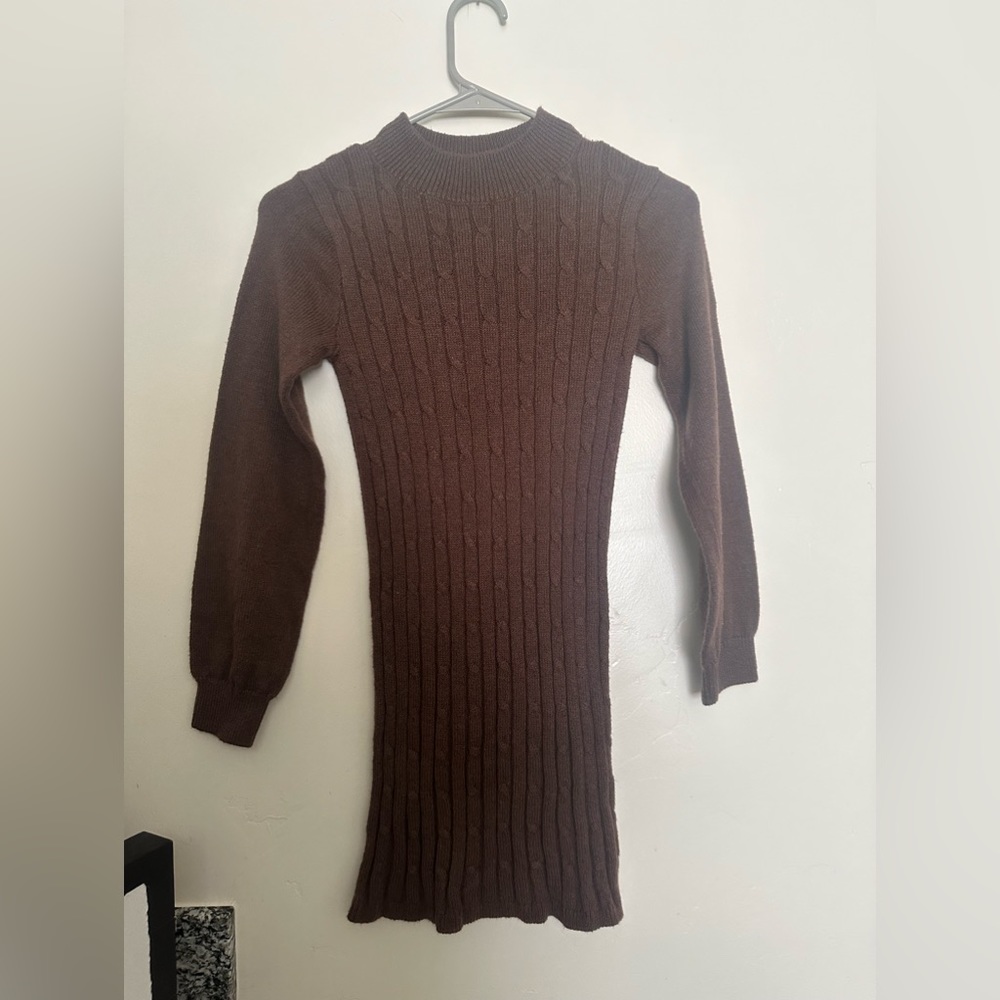 Abercrombie cable mockneck sweater dress girls